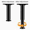Adjustable Telescopic Furniture Heightening Bracket for Bed Beam Support Fixer Black 22cm to 40cm Steel Plastic