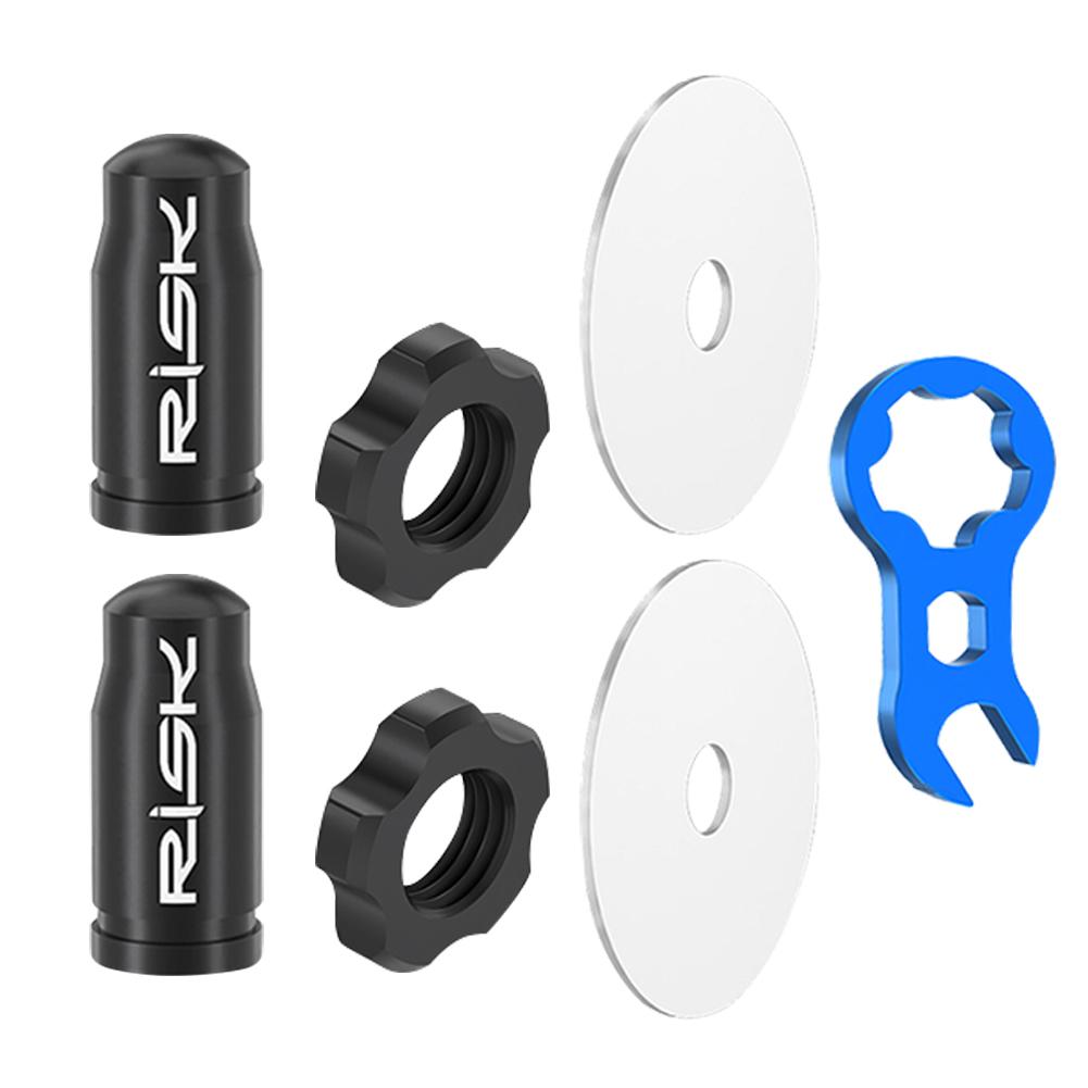 Titanium Alloy Mountain Road Bike Valve Caps Set Dustproof MTB Bicycle Tire Valve Nut Cover Bicycle Accessories