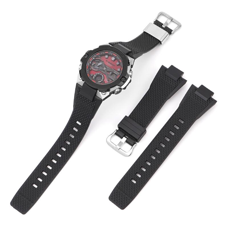 Watch Accessories For Casio G-SHOCK GST-B400 Series Resin Strap Men's Sports Waterproof Rubber Replacement Watchband Bracelet