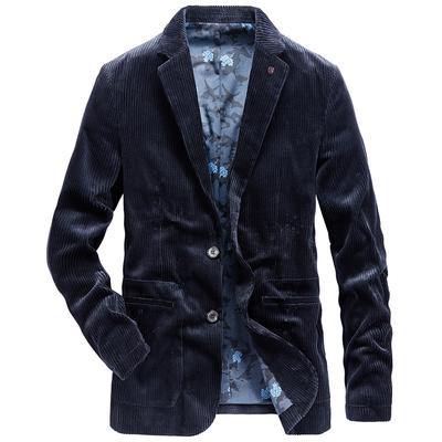 Chaqueta nueva de otoño e invierno para hombre, traje informal de estilo coreano de pana, chaqueta de traje de estilo coreano de moda para hombre