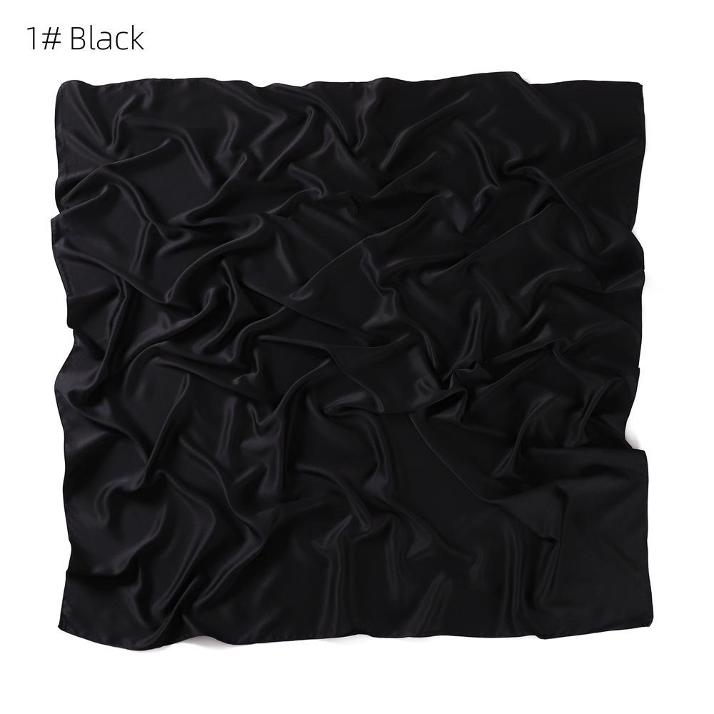 115*115cm Premium Satin Square Scarf Good Quality Silk Muslim Women Hijab Good Stitching Scarves Turkey Turban Ramadan Hijabs