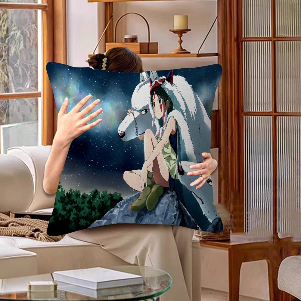 Anime P-Princess M-Mononoke Lucky Dragon pillow cover sofa cushion cover home room decoration children gift