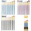 10Pcs Set High Quality Nylon Hair Painting Brushes Watercolor Gouache DIY Fabric Painting Set Round Tips