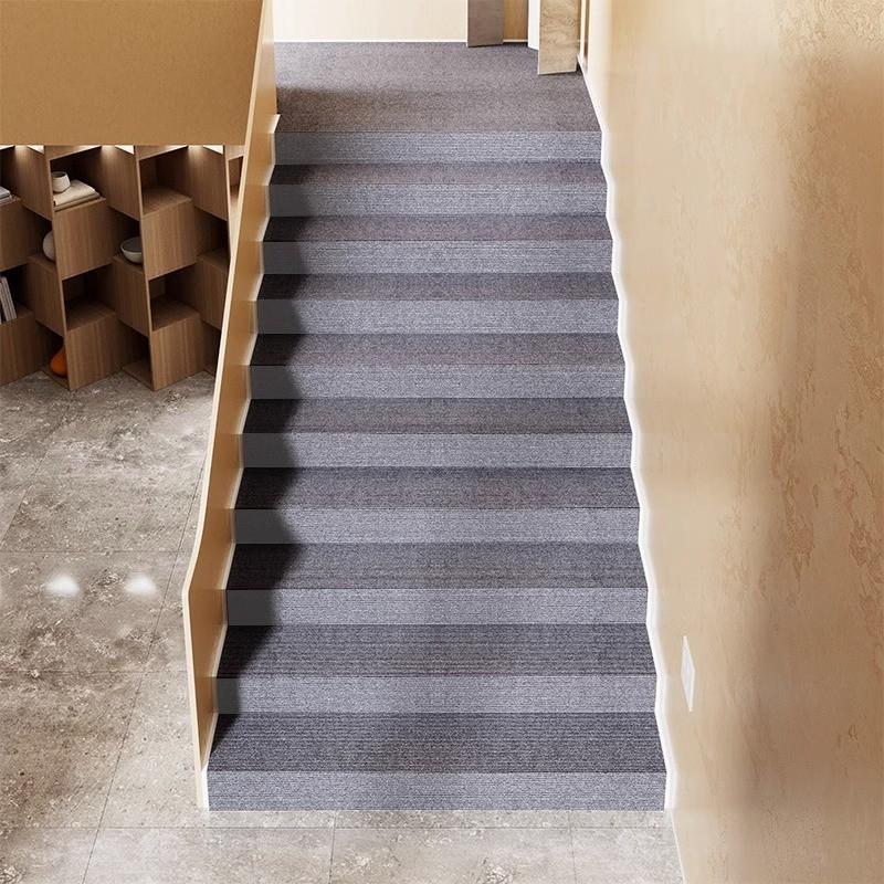 Solid Color Minimalist Carpet Splicing Pads Indoor Soundproofing Noise Reduction Stair Mat Self Adhesive Anti Slip Carpet Water Absorb Suede Felt Rugs