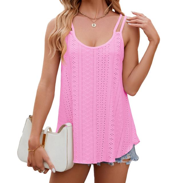 Letní dámské tričko s kulatým výstřihem a šátkem, ležérní jednoduché tričko bez rukávů, pulovr, plážové tričko, velikost S-2XL