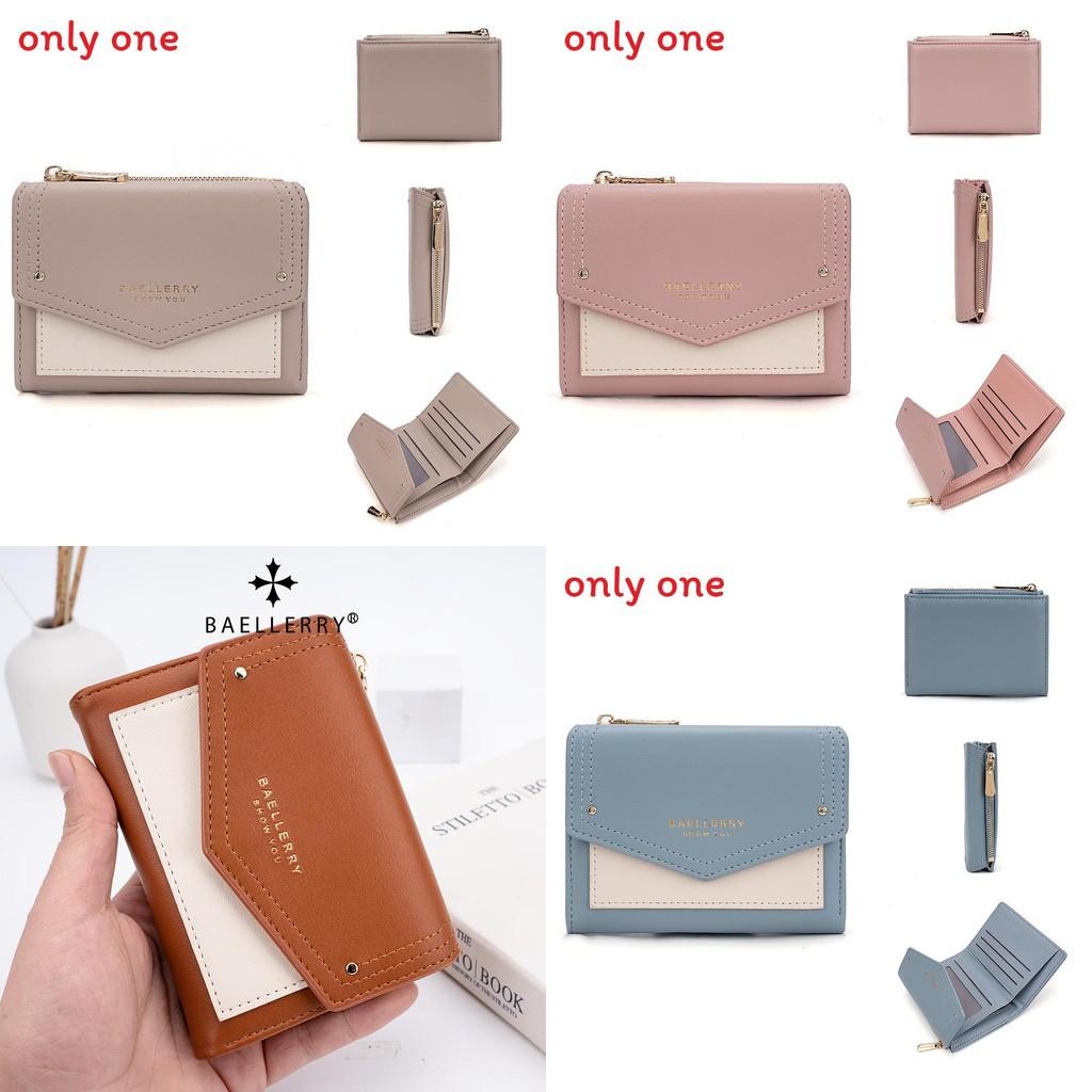 Pu Material Womens Wallet With Letter Print Design And Zipper For Daily Use