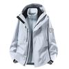 Men Women 3-in-1 Waterproof Windproof Outdoor Jacket With Removable Fleece Liner Hiking Camping Skiing Travel Fall