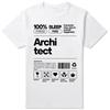 Rolig Arkitekt Arkitektur Grafik 100% Bomull T-shirts Herr Dam Mode Casual T-shirt Lös Oversized Streetwear T-shirt