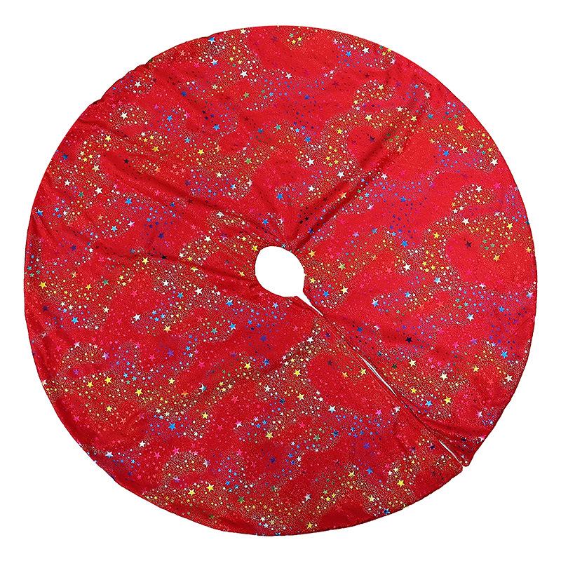 Creative Cartoon Print Christmas Tree Skirt - Festive Home & Party Decoration