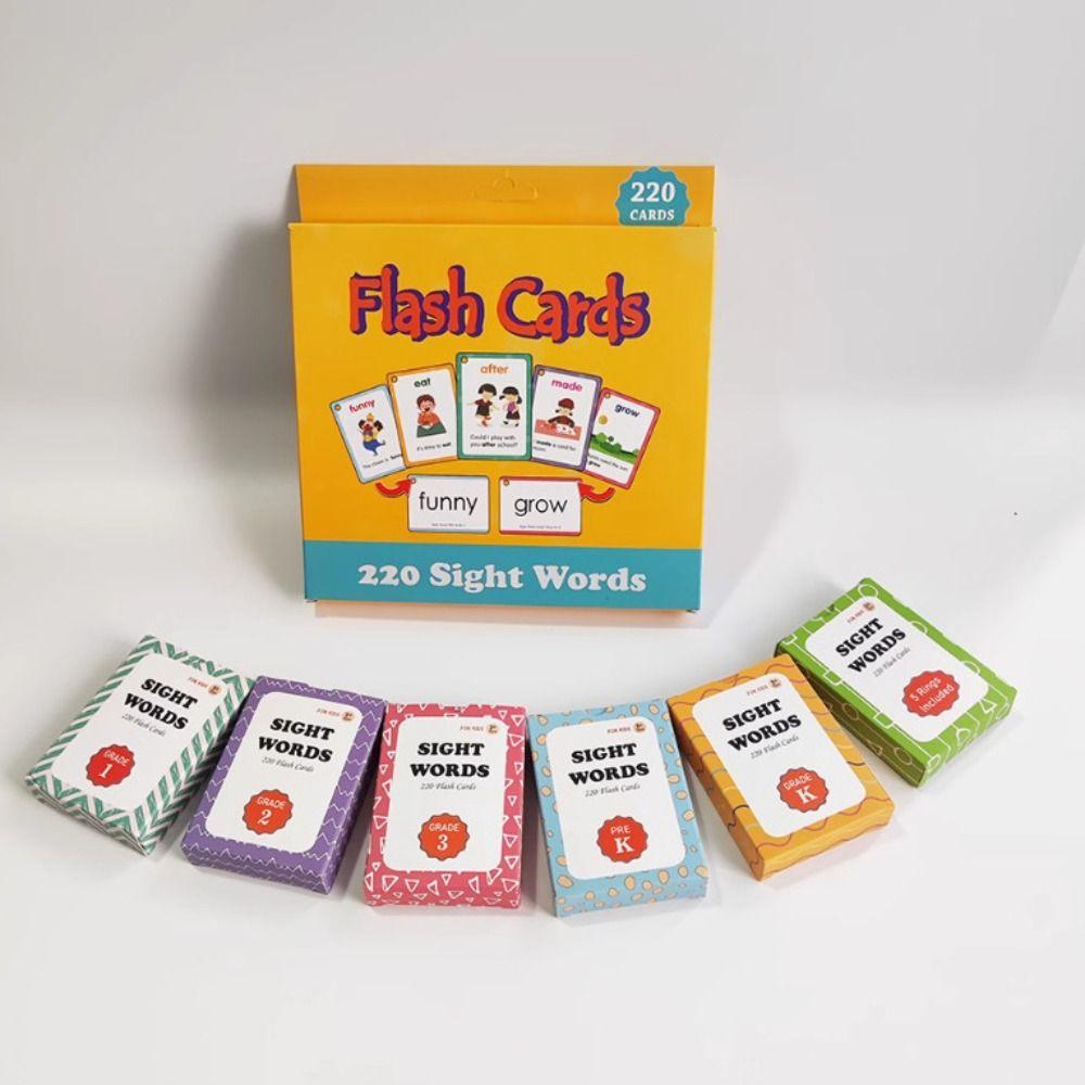 Paper Sight Word Flash Cards Word Recognition Cards Early Baby Flash Cards  Party Favor Gift