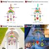 Plush Elephant And Deer Wind Chime Baby Carriage Toy With Hanging Decor For Newborns And Sensory Development