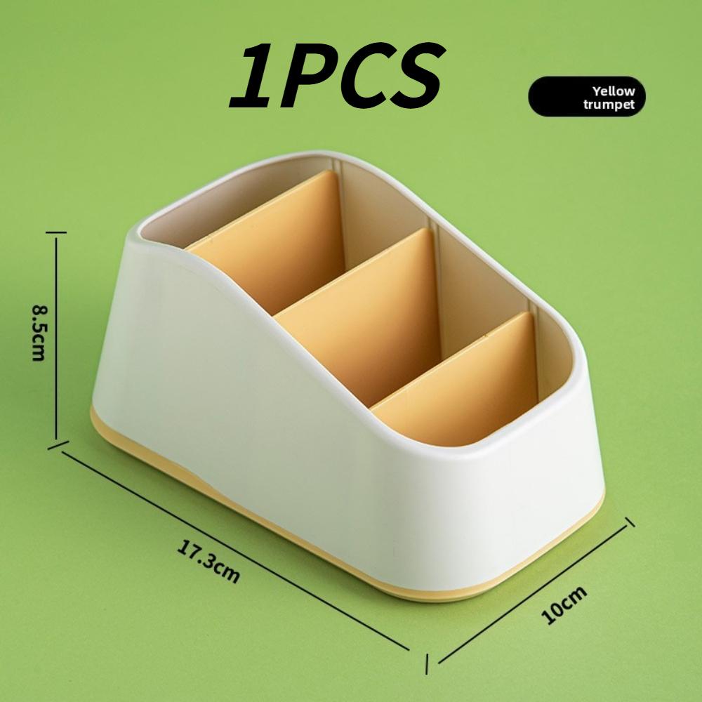 Multifunctional 4 Slot Remote Control Holder Multiple Colors Desktop Storage Box Organizer For TV Remote Stationery Home Hotel