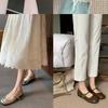 ~ Round head light mouth silver small leather shoes flat bottom inner height increase soft sole Mary Jane single shoes women