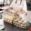 Dumpling Storage Box Single-Layer Transparent Refrigerator Dumpling Fresh Keeping Container Home Kitchen Food Sealed Storage Box