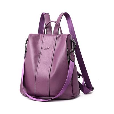 NICOLE & DORIS Women's Leather Mini Backpack, Small, Lightweight, Waterproof, with Multiple Pockets and a Back Pocket, Perfect for Casual Use by