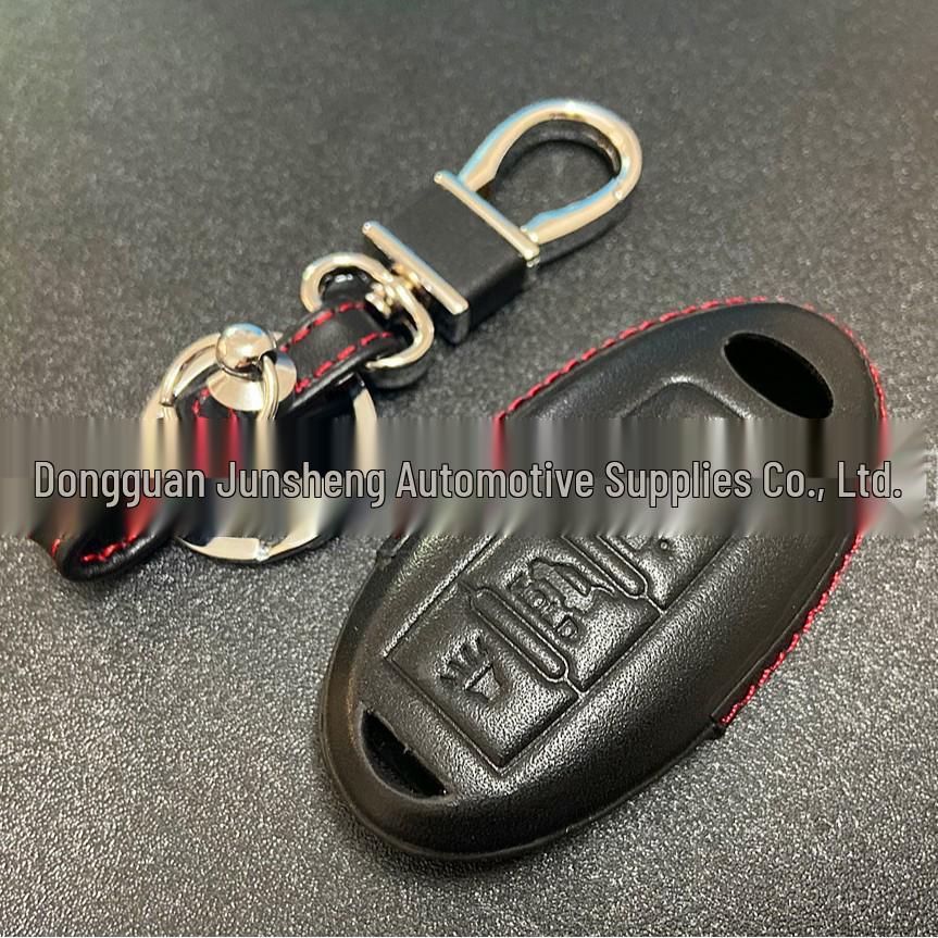 Genuine Leather Key Case for Infiniti QX50/Q50/QX60/Q60 Smart Key Fob (4-Button/5-Button)