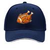Thanksgiving Football Feast Mascot G Sandwich Baseball Cap Sun Cap Outdoor Workouts Hat