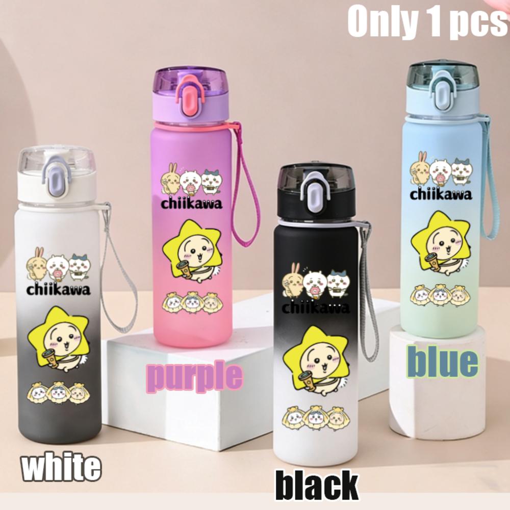 550ml Nanka Chiisakute Kawaii Yatsu School Drink Bottle Usagi Chiikawa Hachiware Plastic Gradient Color Water Cup Gourde Gift
