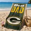 Green Bay Packers Fan Gear Beach Towel, Quick-drying, Easy to Care for, Suitable for Both Fitness and Beach Vacations,Sports Essential