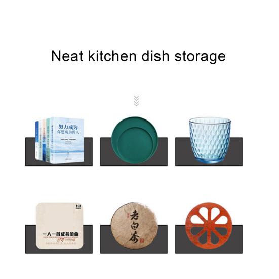 Kitchen Storage Rack Bamboo Anti-skid Plate Pot Lid Dish Bowl Drying Holder Organization Cutting Board Drainage Stand