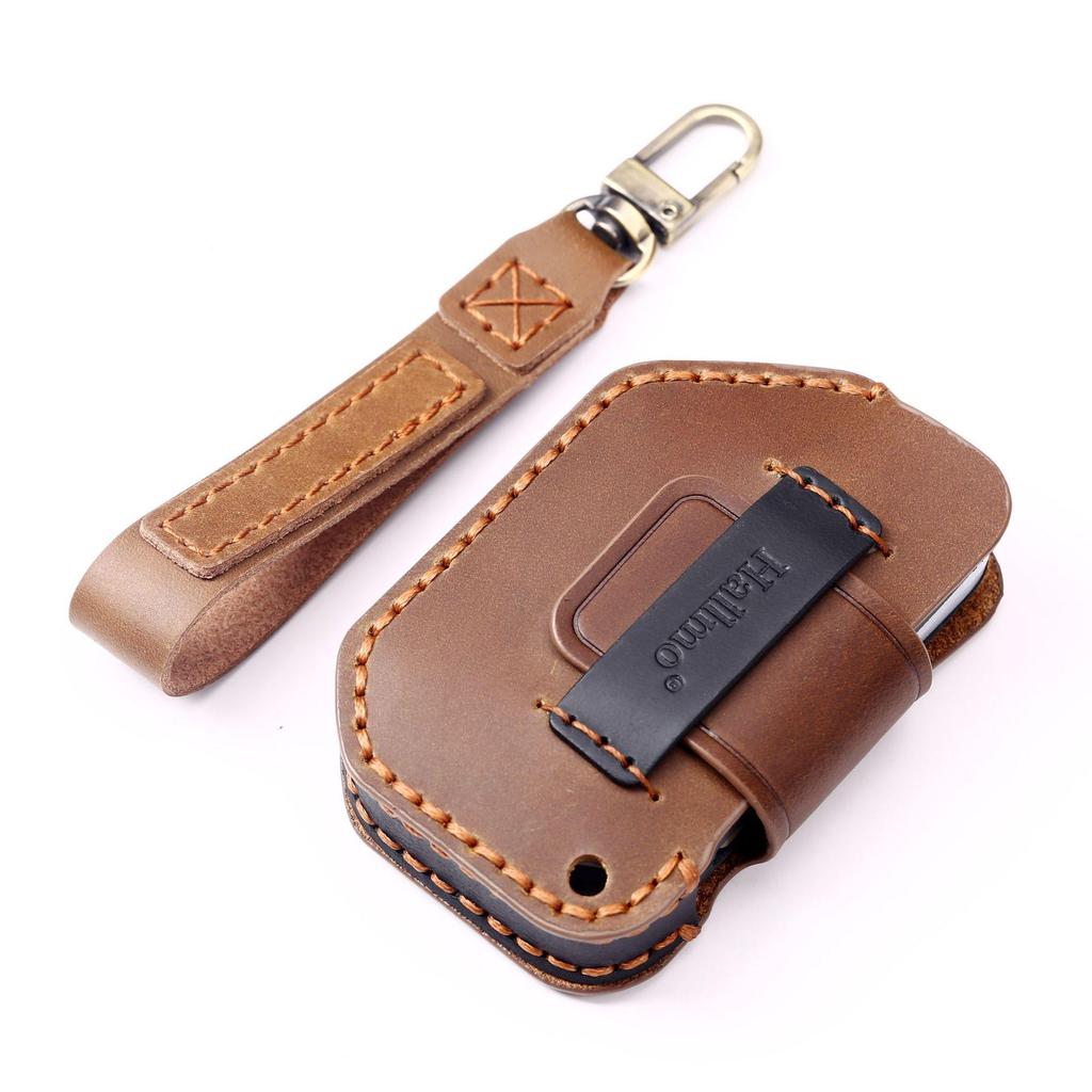 Handgjort nyckelskydd i läder för Jeep Wrangler