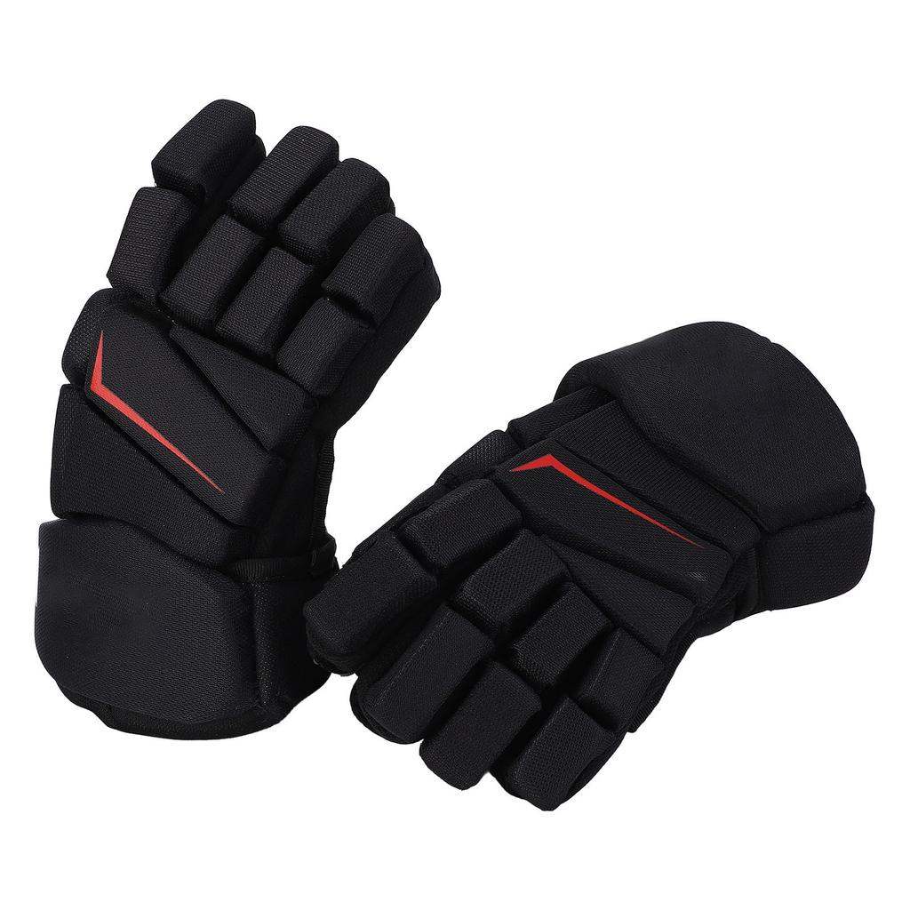 1 Paio Guanti da Hockey su Ghiaccio Traspiranti Protettivi per le Dita Altamente Aderenti Tessuto in Nylon Schiuma EVA Hockey