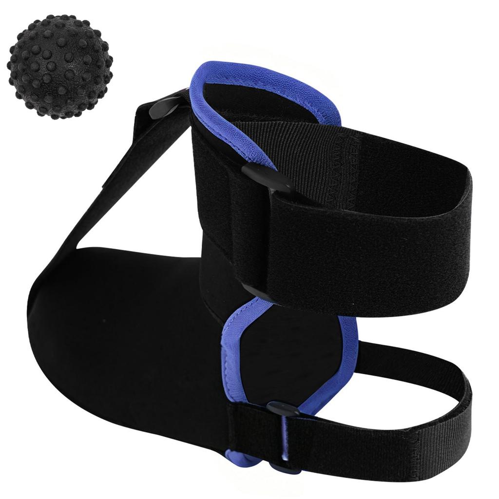 Unisex Adjustable Plantar Fasciitis Night Splint Sock Hook Loop Fastener Massage Ball Tension Relief Alleviate Pain