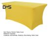 Stretchy Table Cover Fitted Rectangle Solid Color Table Cloth Polyester Fabric Anti-Wrinkle Washable Table Cover for Indoor Outdoor Party Banquet