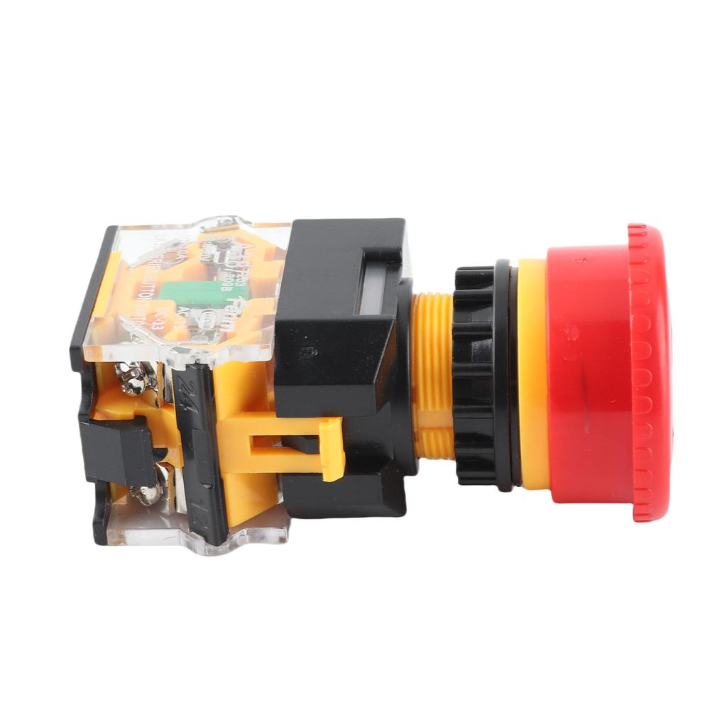 22MM Red Self Locking Emergency Stop Switch Button with Big Mushroom Head