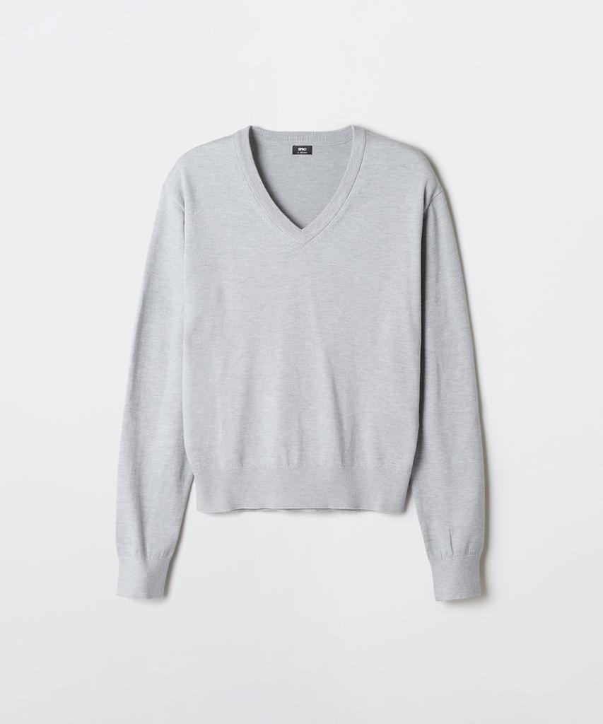 Seupao [Soft Yarn] Women'S V-Neck Knit_Spkwg23W02