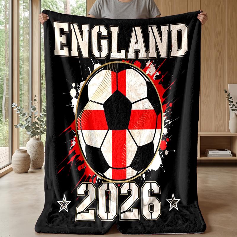 England national football team Theme blanket Soft Flannel Blanket Plush Throw Blanket Cozy Sofa Bed Blanket for Home Decor
