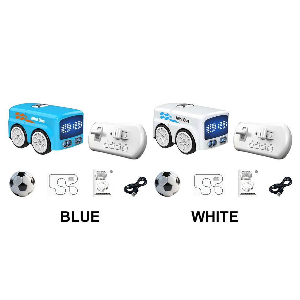 Control Gesture Sensing Induction Mini Bus Auto-Follow Line Tracking with Soccer Magic RC Mini Bus for Boys Birthday Toys Gifts
