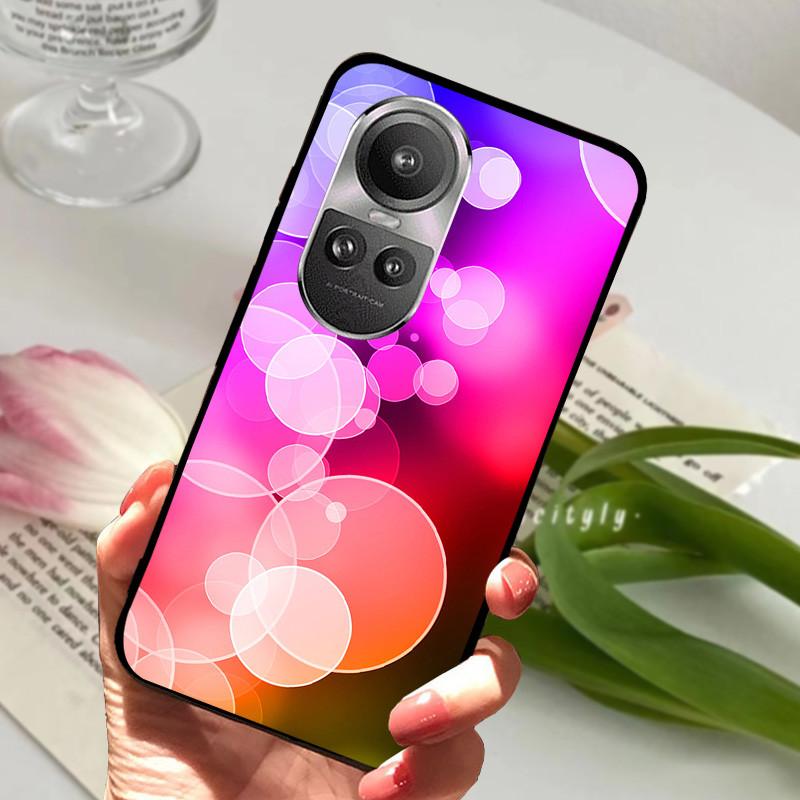 For Oppo Reno 10 5G CPH2531 Case Reno10 Shockproof Soft TPU Silicone Phone Cover For Oppo Reno 10 Pro 5G CPH2525 Funda Cartoon