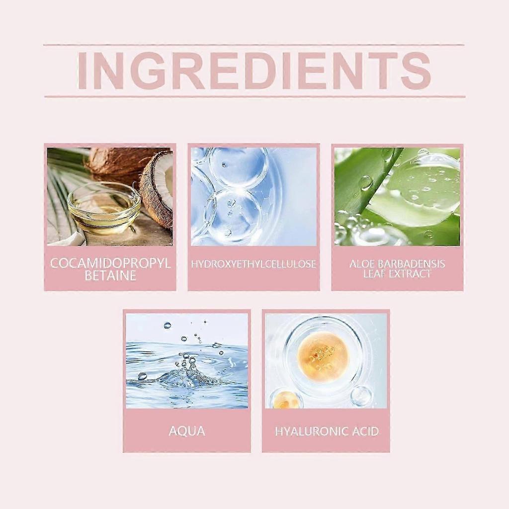 Hydrating Facial Cleanser Cream, Moisturizing Facial Cleanser, Gentle Skin Cleanser with Coconut-derived, Aloe Vera & Hyaluronic Acid