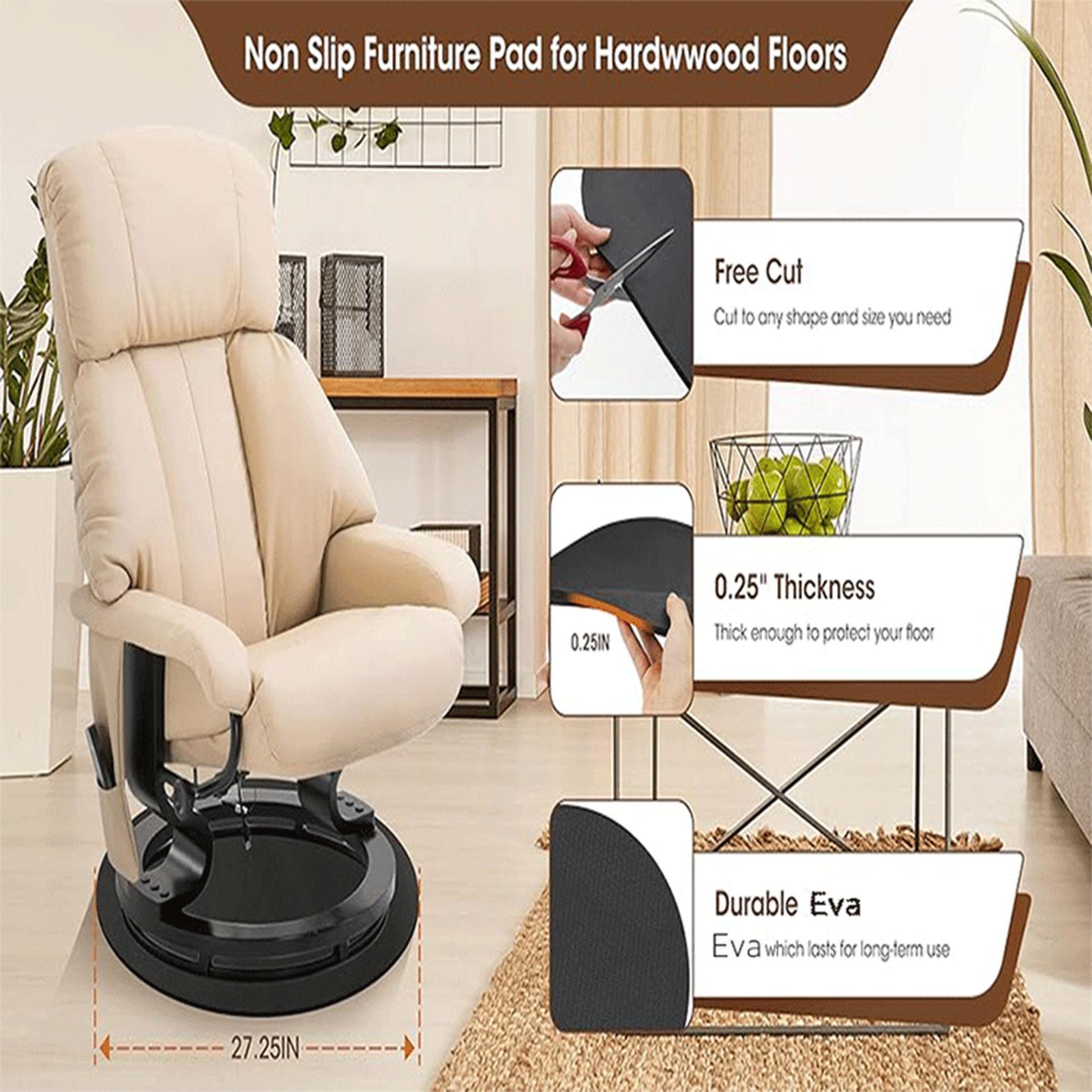 

Non Slip Furniture Pads Round Floor Protection Cushion Furniture Anti Slip Pads For Home Indoor Recliners Swivel Chairs Tables CN