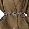 Retro Style WOMEN'S Metal Waist Chain Accessories Decorative Circle Carved Chain Belt High Style Accessories