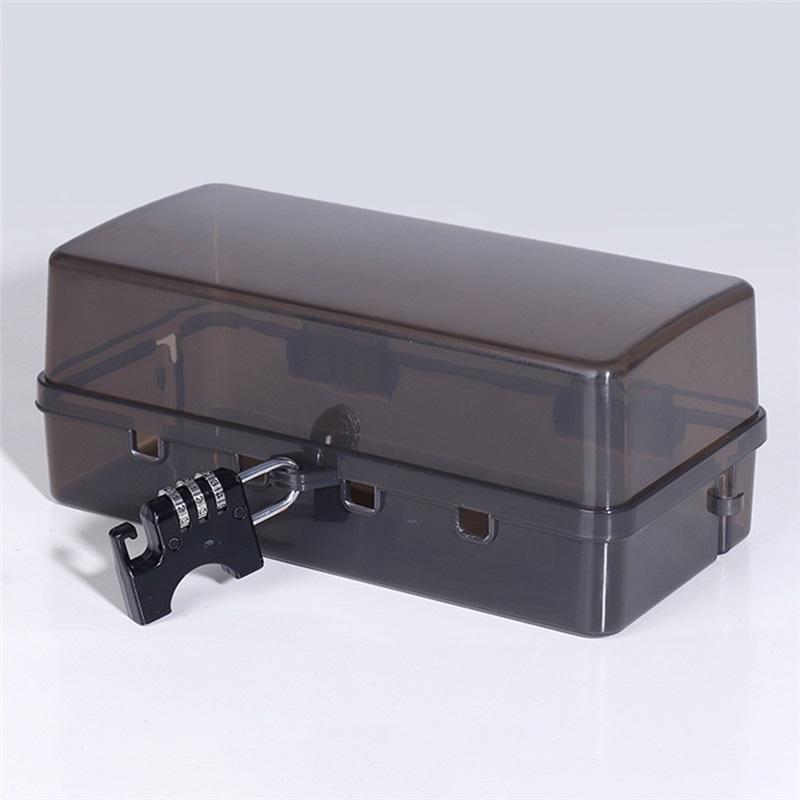 Waterproof Large Outdoor Electrical Box Lockable Weatherproof Outdoor Extension Cord Cover  Protect Outlet Plug Socket