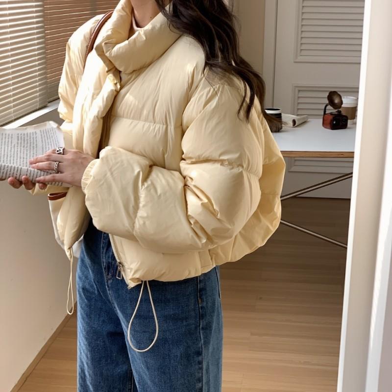 Sweet short down jacket female east new stand-up collar small white duck down jacket bread jacket