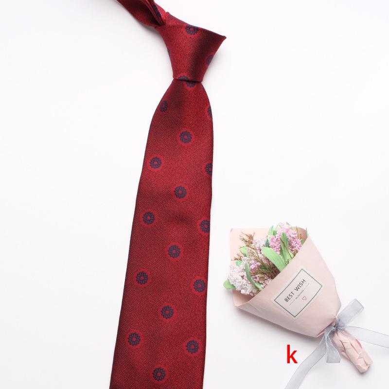 Business Dress Suit Tie Men'S Polyester Red Wedding Tie