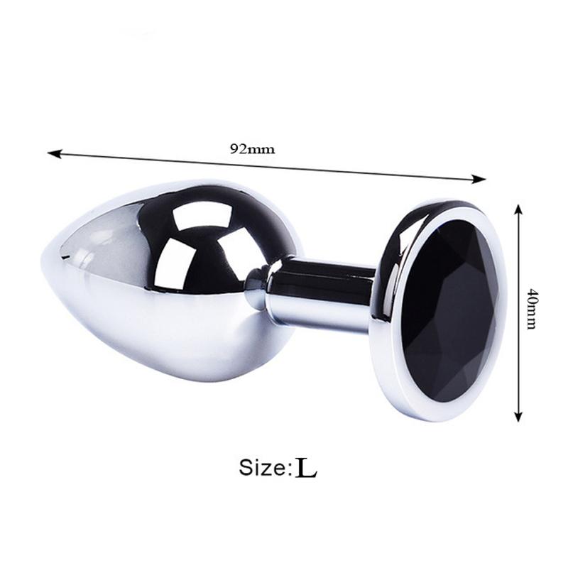 Sex Vibrator Metal Anal Toys For Women Adult Sex Products Men Butt Plug Stainles Steel Anal Plug Sex-toy Anal DildoToys 7