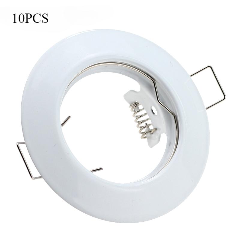 

10/20 шт. заводская цена рамка для светильника MR16 GU10 круглый встраиваемый потолочный светильник светодиодный встраиваемый вращающийся встраиваемый светильник