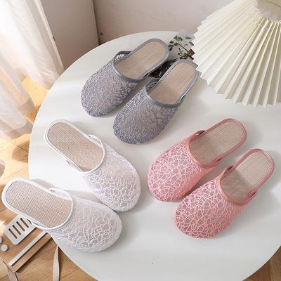 Zapatillas de Verano de Media Caña para Mujer, Zapatillas de Malla para Exteriores, Transpirables, Antideslizantes, Superficie de Malla Resistente al Desgaste