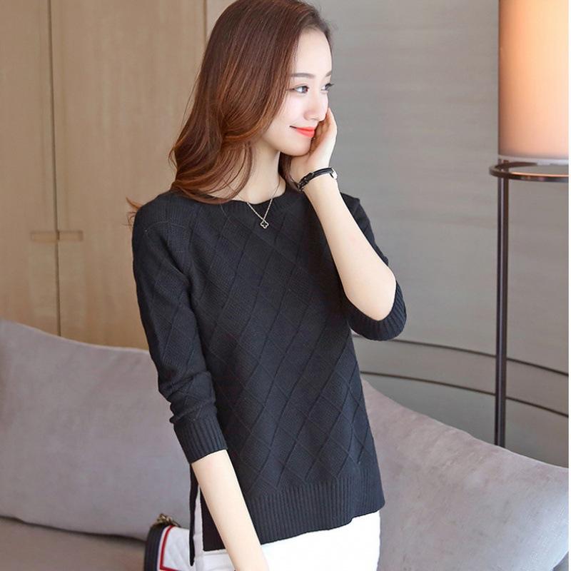 Autumn/Winter Knitted Turtleneck Pullover Sweater with Textured Pattern