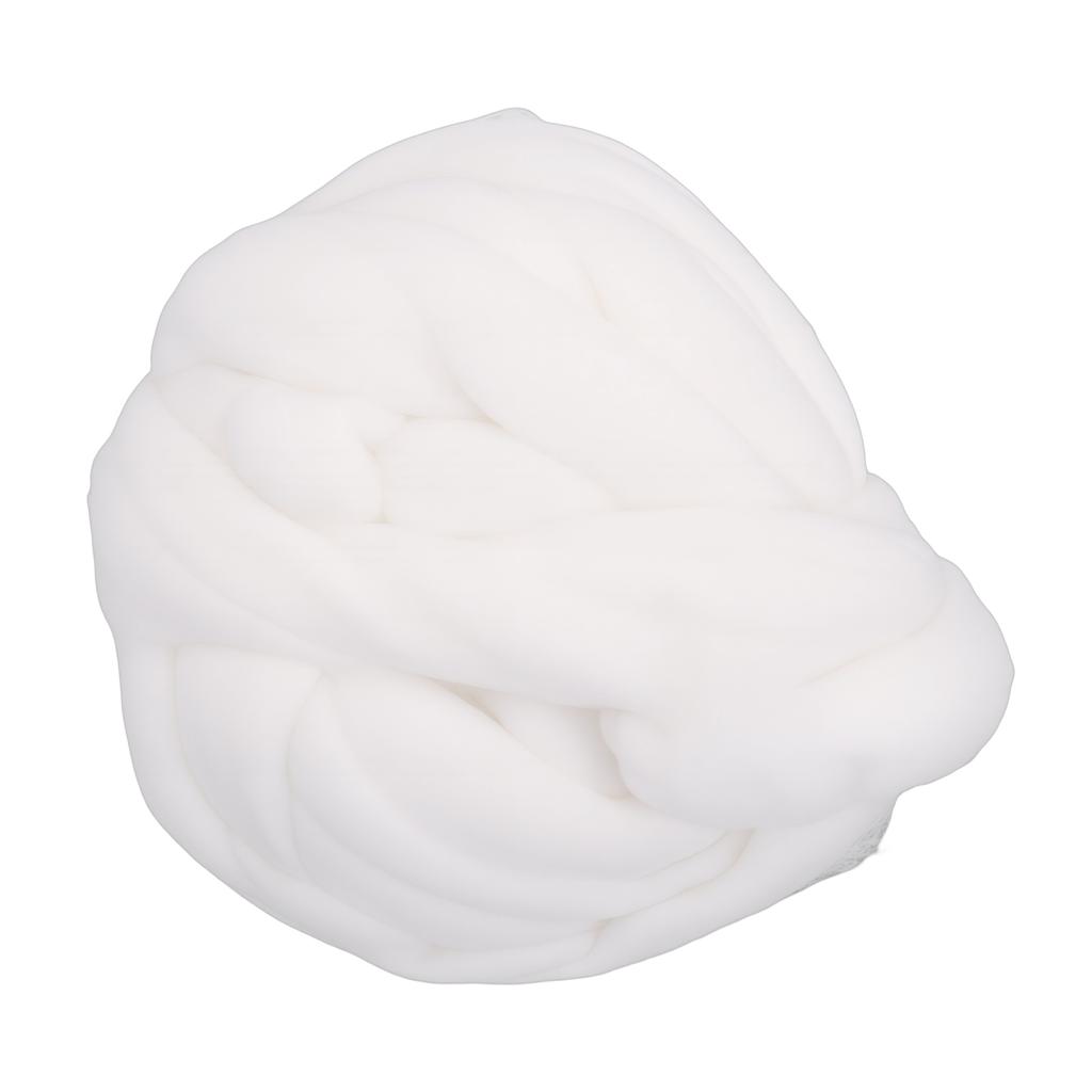 Wool Roving 200g Bulk Soft Wool Yarn for   Felting Hand   Knitting Crafting   Gift White