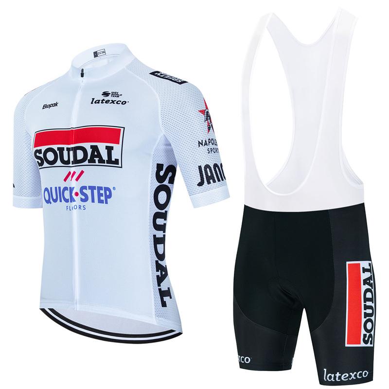 

2026 Quick Step Summer Breathable Men s Cycling Suit Mountain Bike Short Sleeve Strap Shorts Clothing L