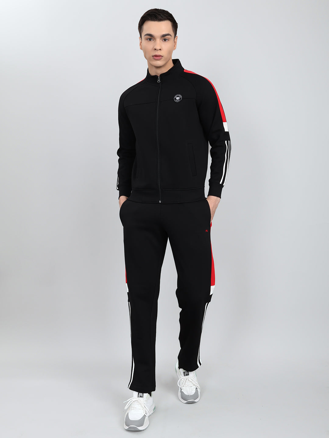Monte Carlo Mens Regular Fit Solid Tracksuit L