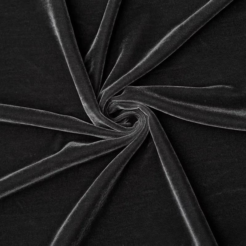 Einfarbiges Hochwertiges Seidenvelours-Stoff für DIY Nähen Kleid Cheongsam Oberteil Rock Weitbeinige Hosen Bekleidungsstoff