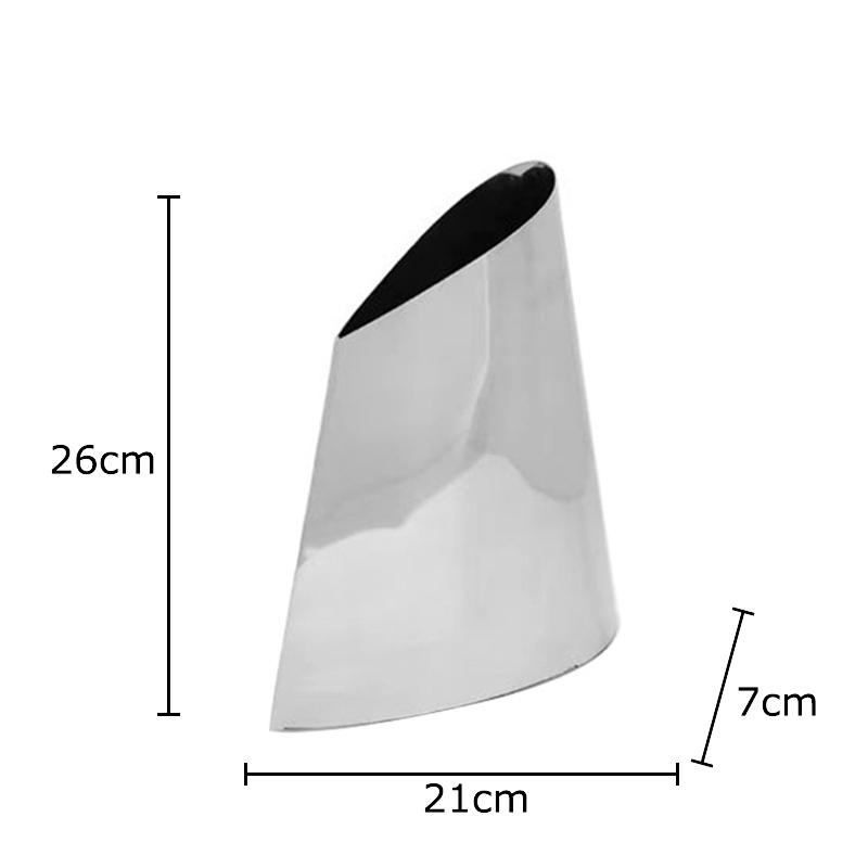 Creative Beveled Trapezoidal Metal Vase Table Decoration Flower Arrangement Abstract Geometric Crafts Vases Room Aesthetic Decor