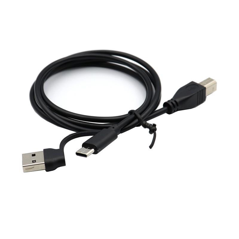 2-in-1 USB-C/Micro USB Printer & Electric Piano Cable for Android