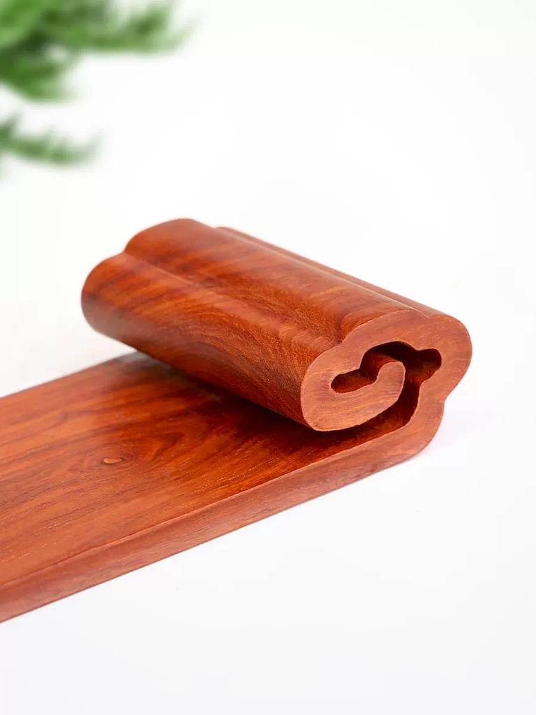Redwood Carved Flower Pot Base Decoration, Solid Wood, Strange Stone, Buddha Statue, Vase, Wooden Base